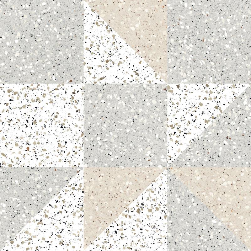 CMd03 Cosmos Patchwork 600x600 неполированный белый
