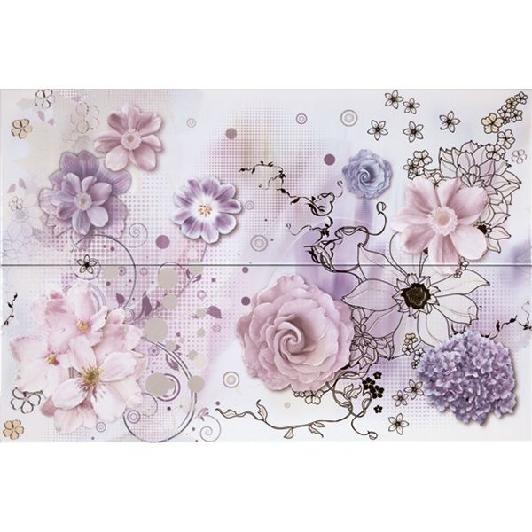 Панно 400*600 MOOD Lazos Pack-2 Blanco (1)