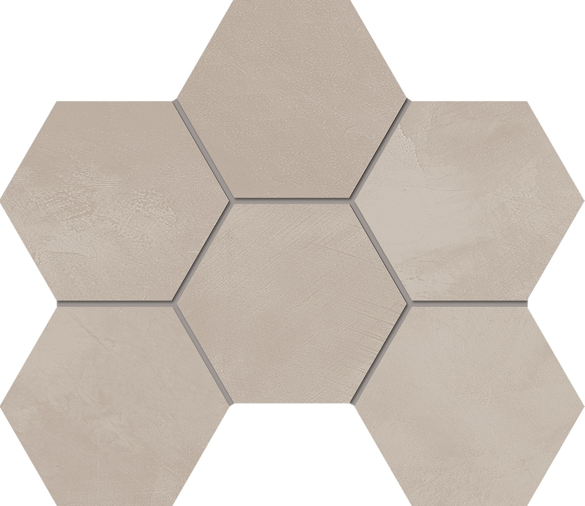GF02 Graffito Light Beige Hexagon 250x285 неполированный бежевый мозаика