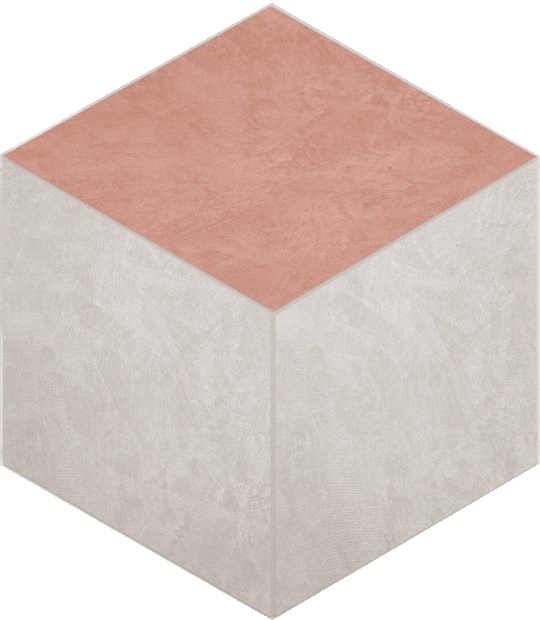 SR00/SR05 Spectrum Salmon Cube 250x290 неполированный белый мозаика