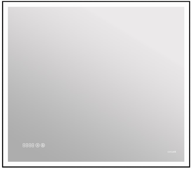 Зеркало Led 011 Design 700x800 с подсветкой и часами KN-LU-Led011*80-d-Os