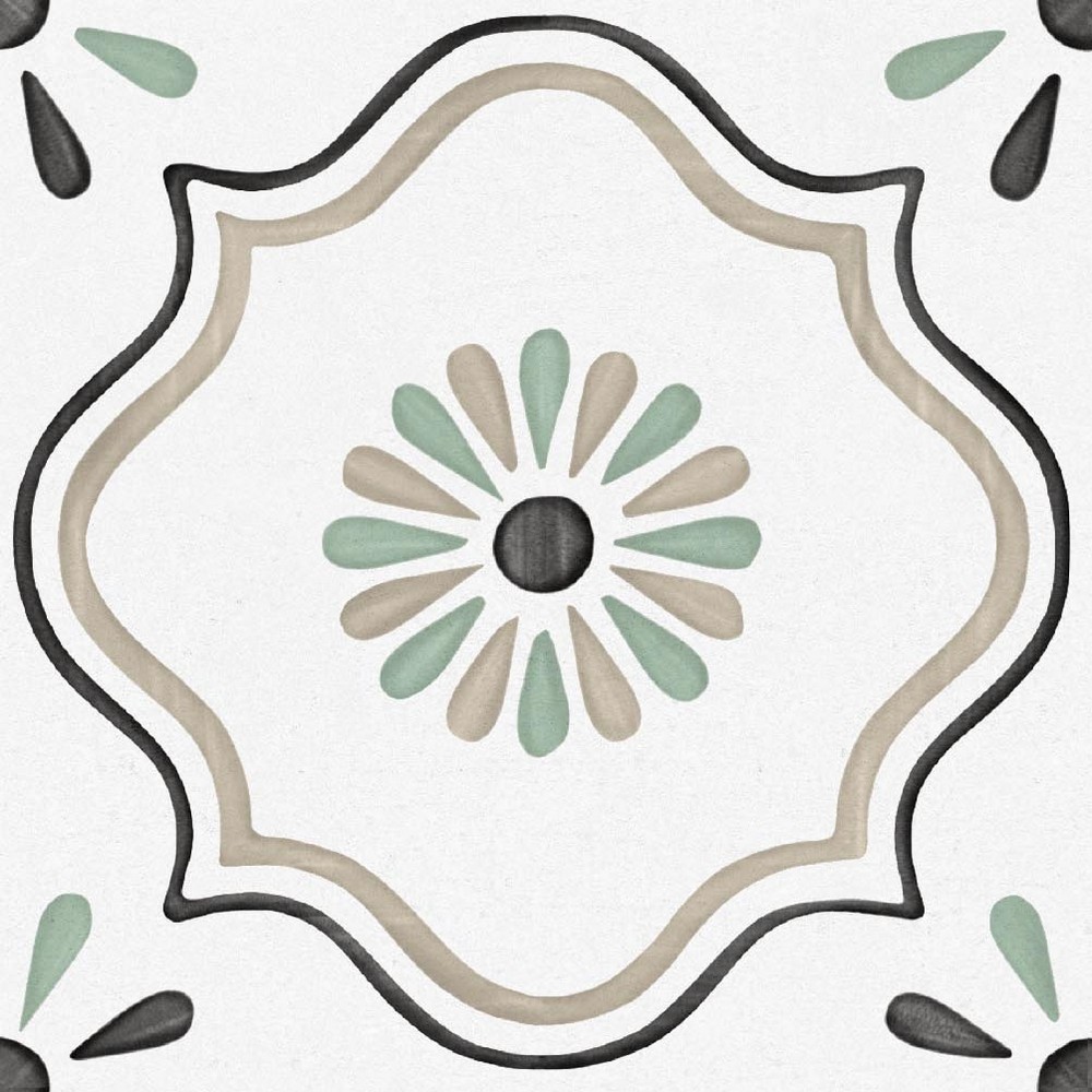 ENPTR6019MT2020 Ponza Flower Matt 200x200 матовый мультиколор
